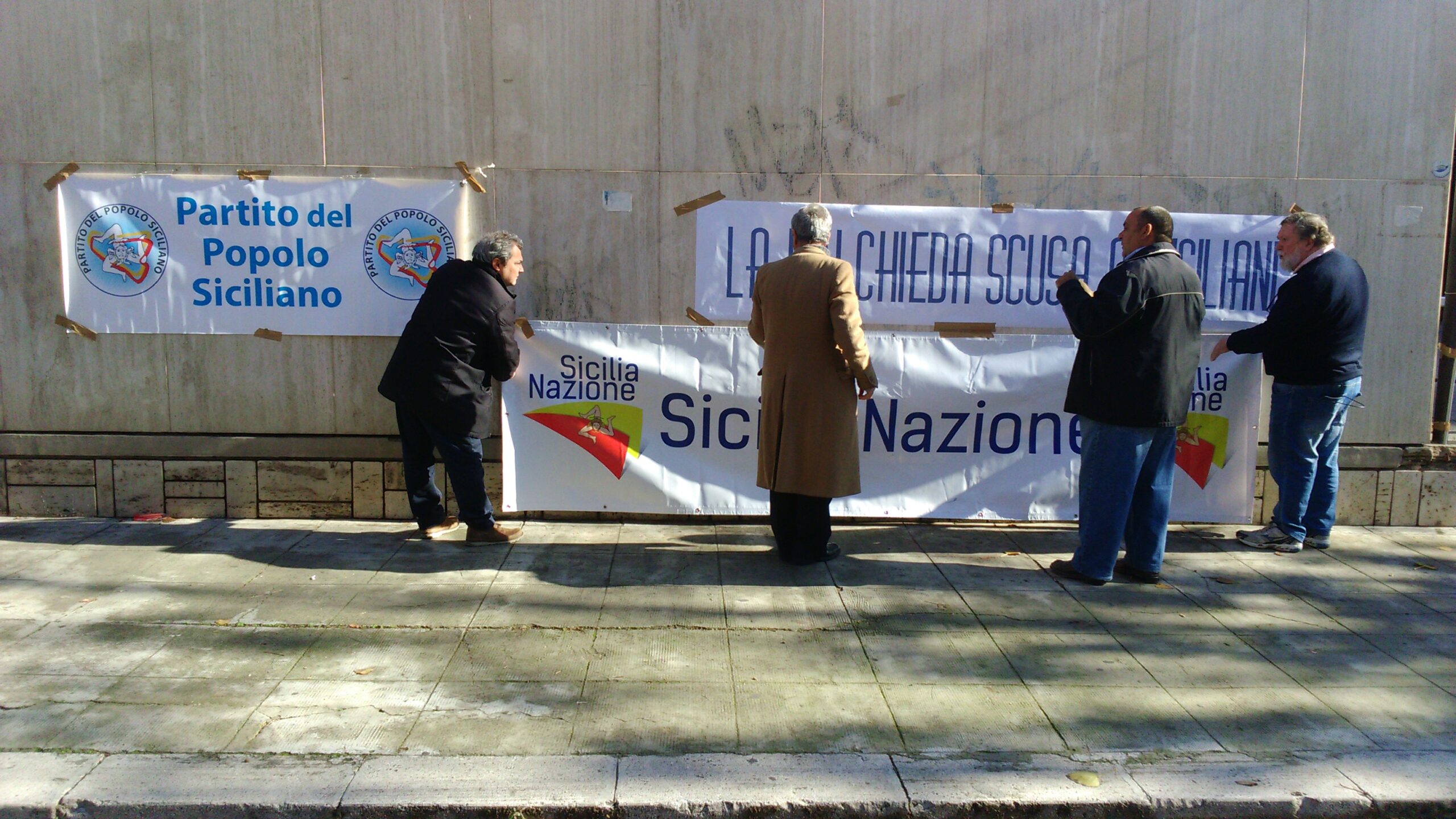 Manifestazione Sede Rai Palermo 23-01-2016