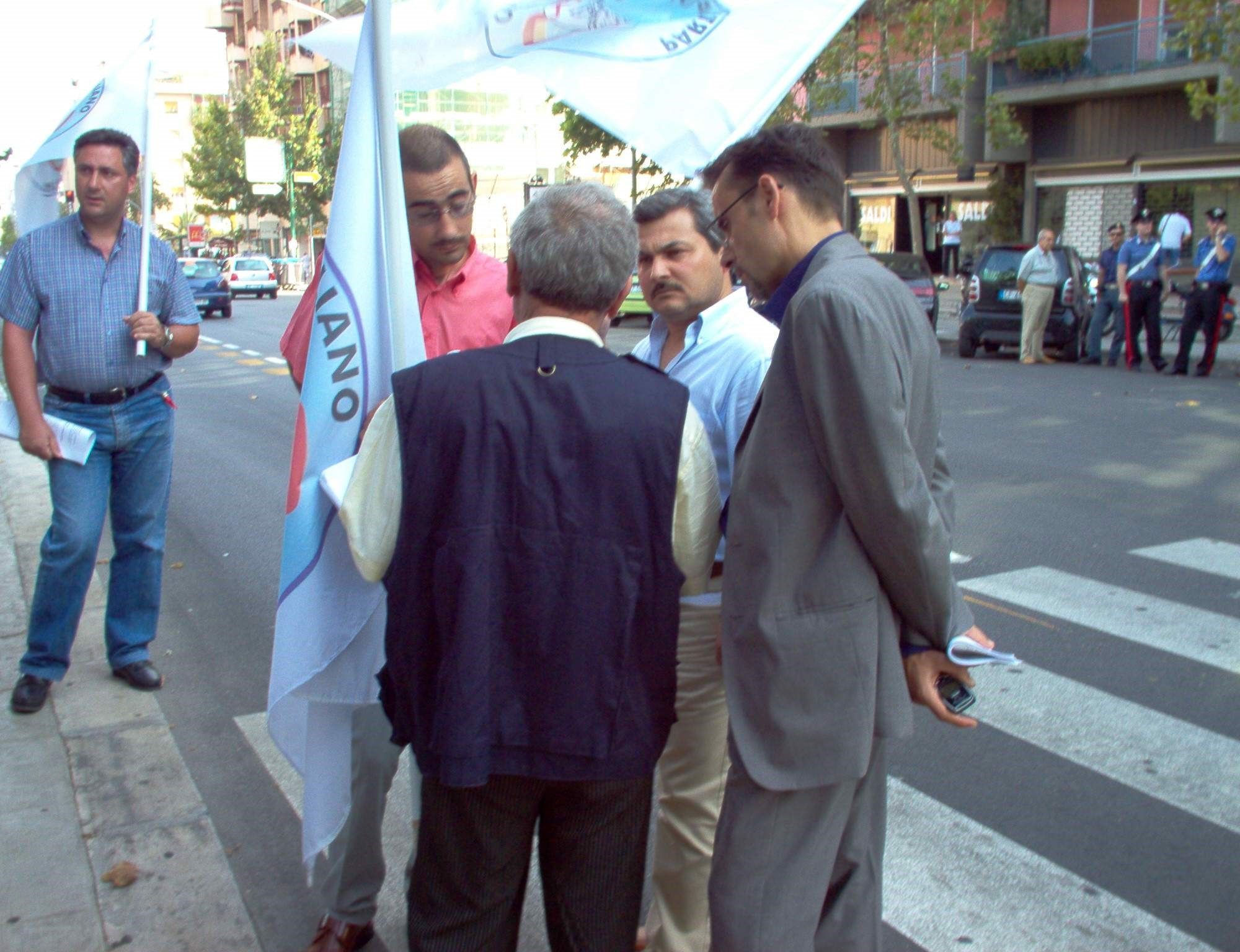 Manifestazione presso sede Rai di Palermo