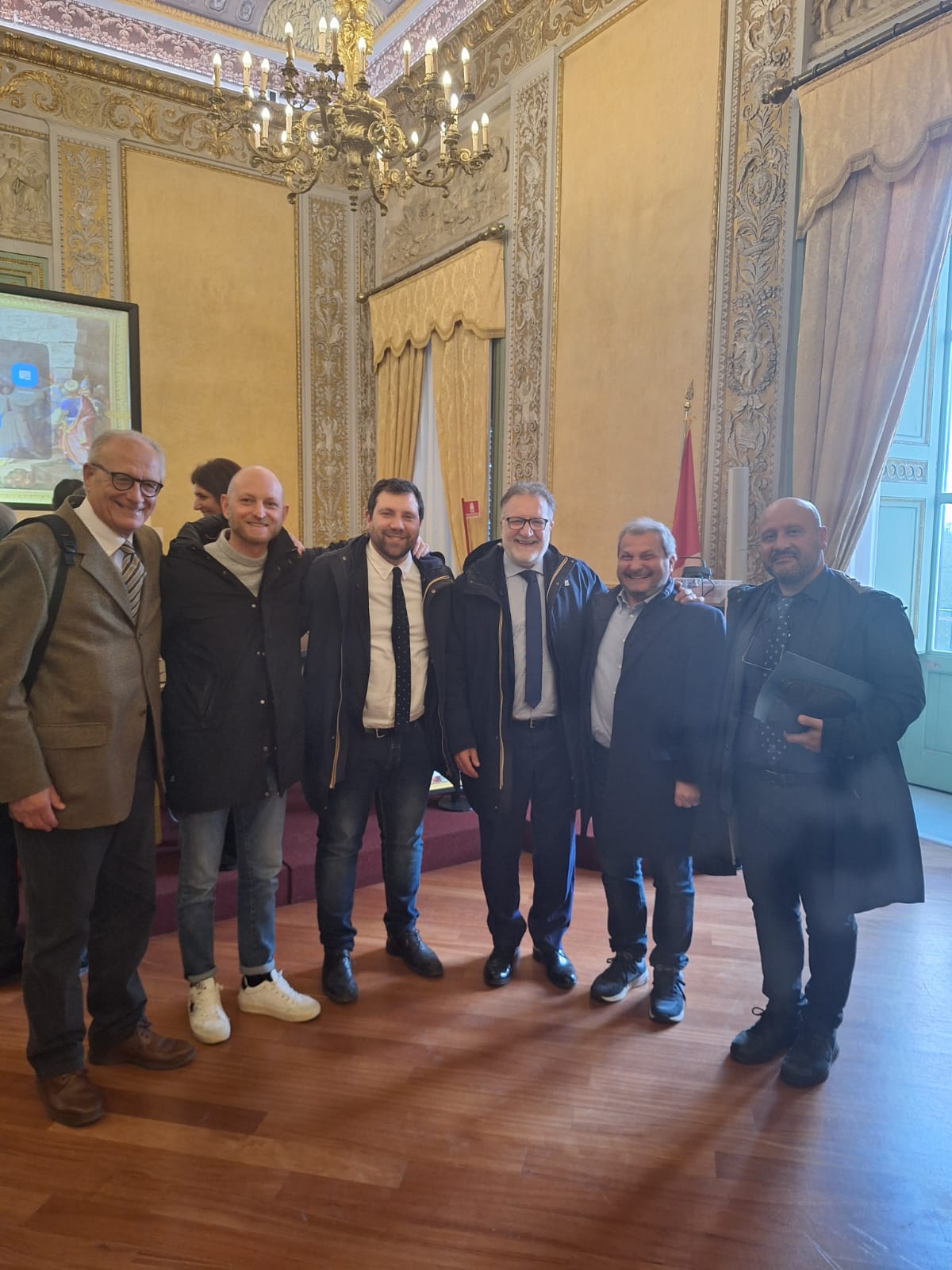 Assemblea Regionale Siciliana 31 marzo 2025 con l'On. Totò Lentini e il consigliere Alfredo Siino. 
